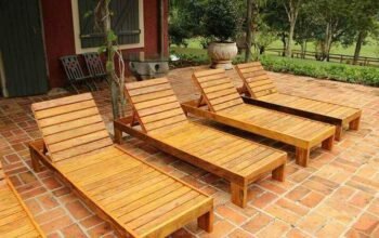 Transats Piscine et Plage En Bois